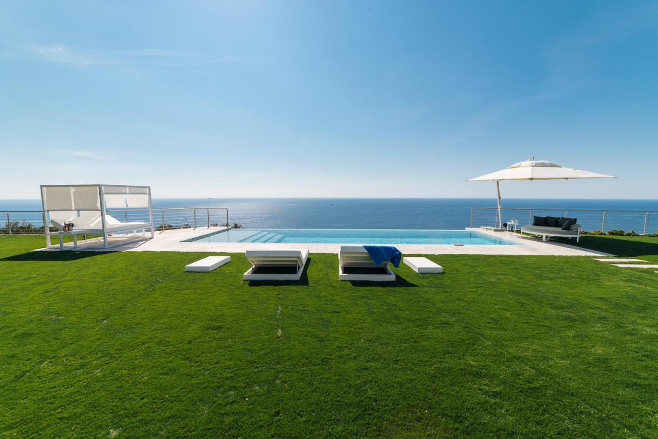 Villa Sabrina Riviera Dei Fiori A Picco Sul Mare Con Piscina Privata ,Wellness & Spa Imperia Exteriör bild